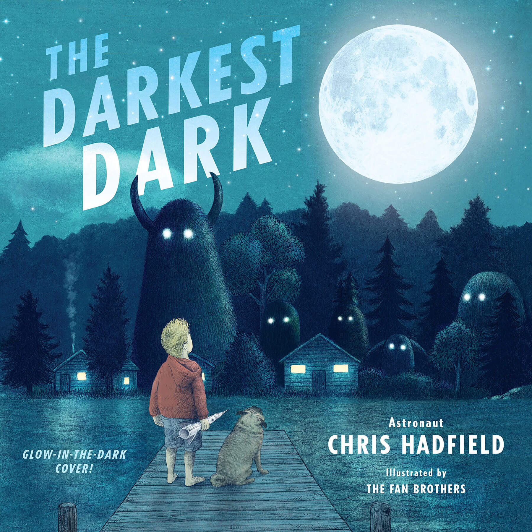 Cover art from Chris Hadfield's 'The Darkest Dark' - Glow in the Dark Version